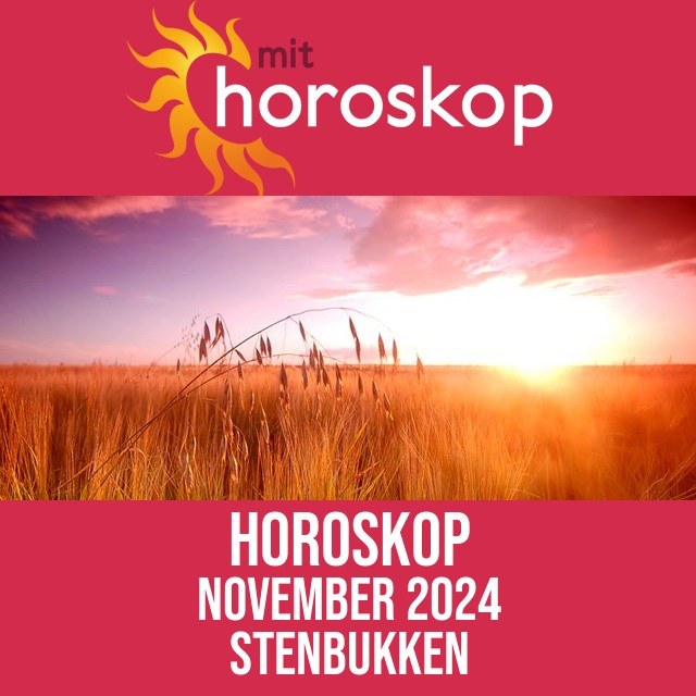 Stenbukken: Horoskop  November 2024