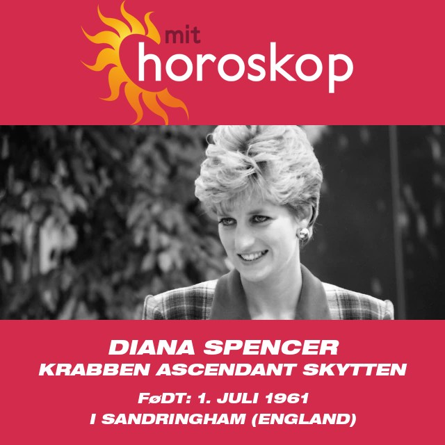 Diana Spencers indflydelse gennem kræft-zodiakken