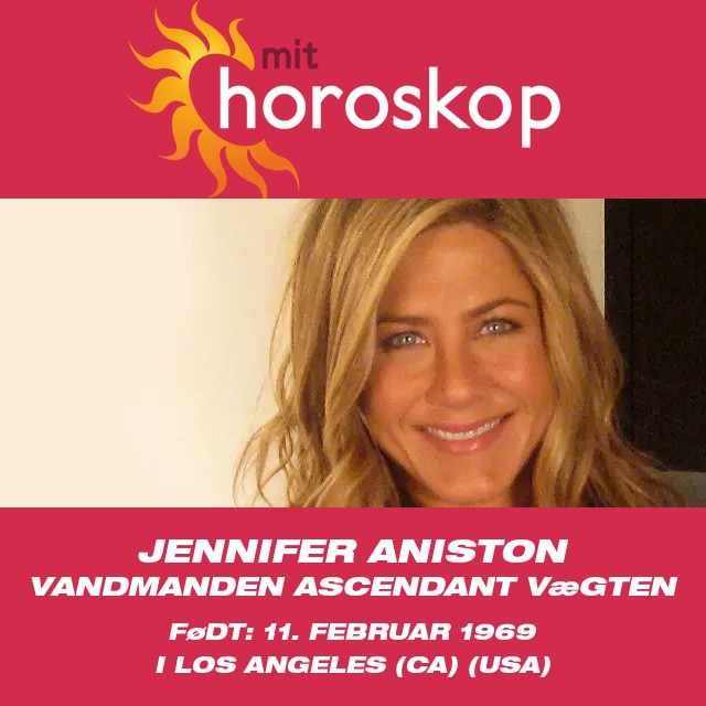 Jennifer Anistons astrologiske profil for Vandbærer