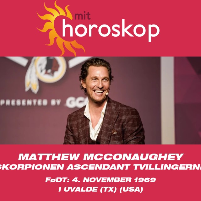 Matthew McConaugheys Skorpionhemmeligheder Afsløret