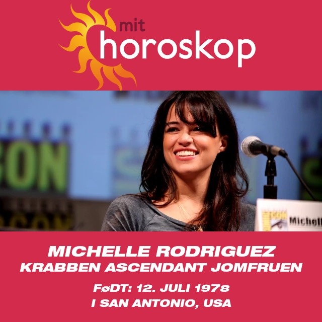 Michelle Rodriguez: Kræft Zodiac Ikon