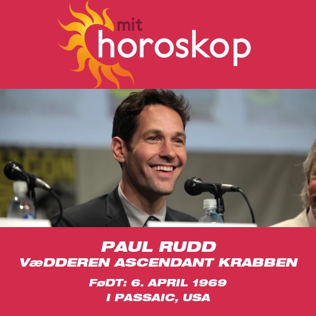 Paul Rudds astrologiske portræt som Vædder