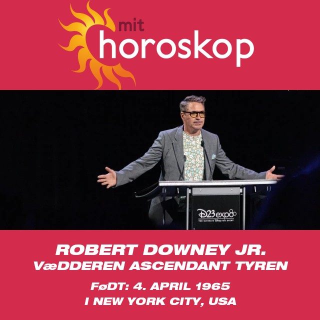 Robert Downey Jr.s astroloiske profil for Stjernen Aries