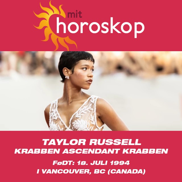 Taylor Russells astrologiske profil som Krebs.