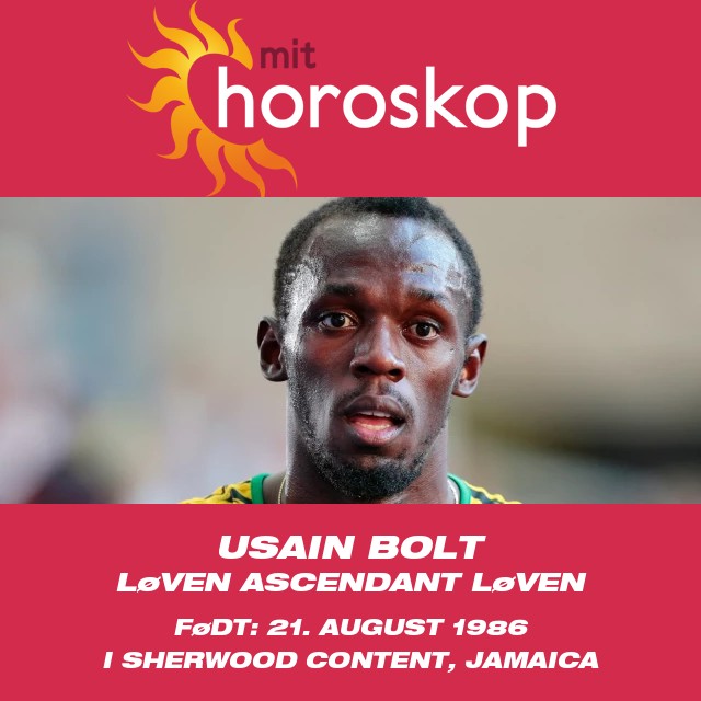 Usain Bolts astrologiindsigt for Løven