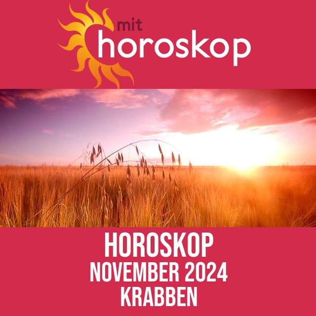 Krabben: Horoskop  November 2024