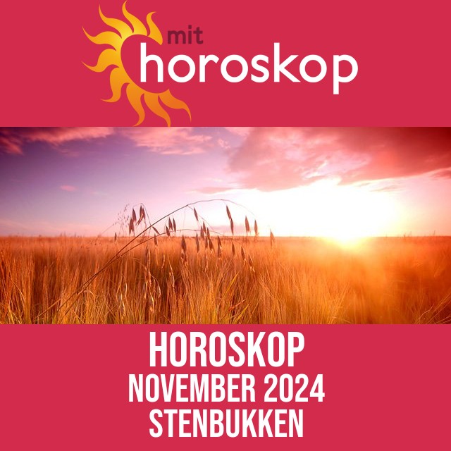 Horoskop November 2024 for Stenbukken