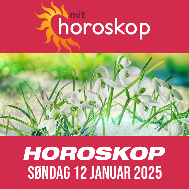 Daglig horoskop for Søndag 12 Januar 2025