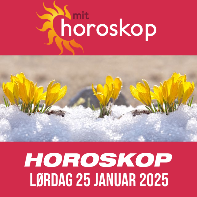 Daglig horoskop for Lørdag 25 Januar 2025