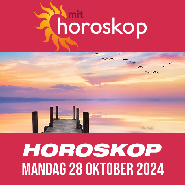 Daglig horoskop for Mandag 28 Oktober 2024