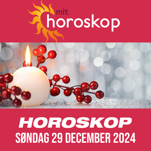 Daglig horoskop for Søndag 29 December 2024